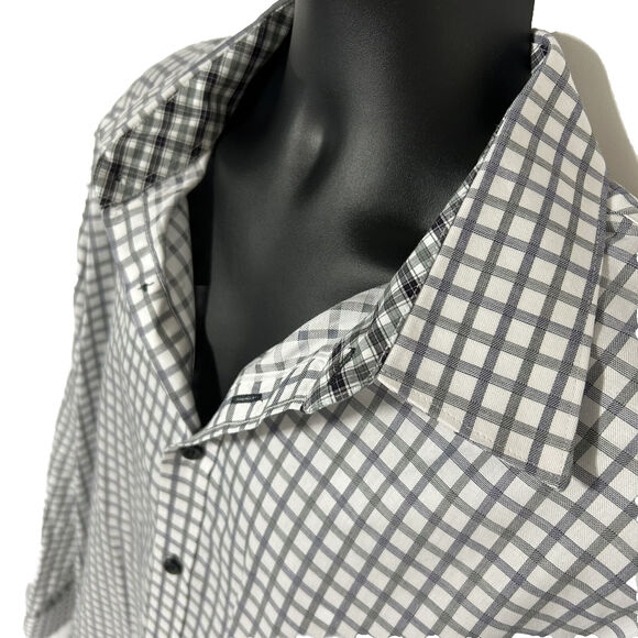 JBH By JHANE BARNES Long Sleeve Button Up Mens Sz XxL Slim Fit Shirt Collard - Picture 3 of 12